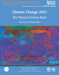 cover of the IPCC report 1 about the science of global warming and climate change
